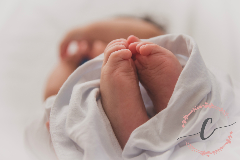 newborn baby feet